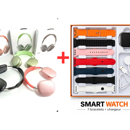 Montre connecté smart Watch+ Casque Bluetooth P9
